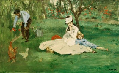 The Monet Family in the Garden by Claude Monet
